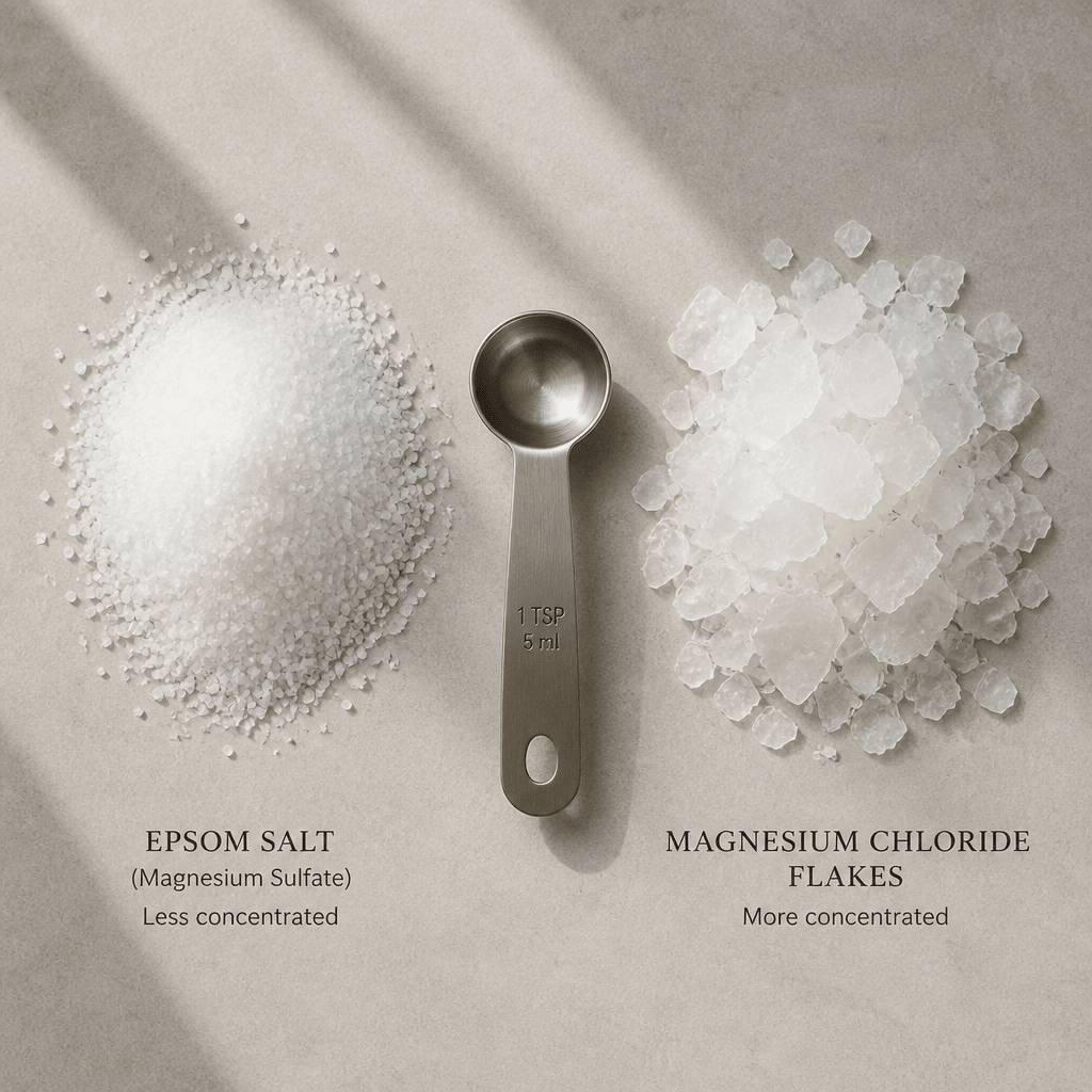 Magnesium Flakes Bath vs Epsom Salts: Beginner's Guide