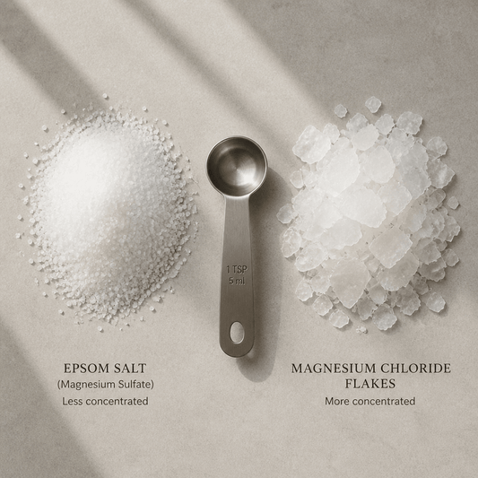 Magnesium Flakes Bath vs Epsom Salts: Beginner's Guide