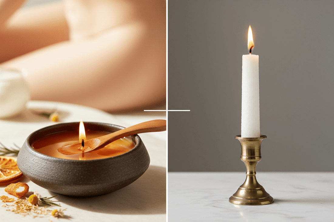 Massage Candle vs. Regular Candle: What's Actually Different - Bathwater & Beyond
