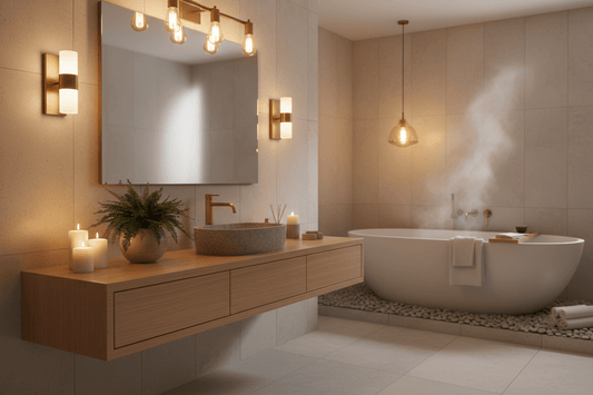 The Best Lighting for a Spa-Like Bathroom (Without a Renovation) - Bathwater & Beyond