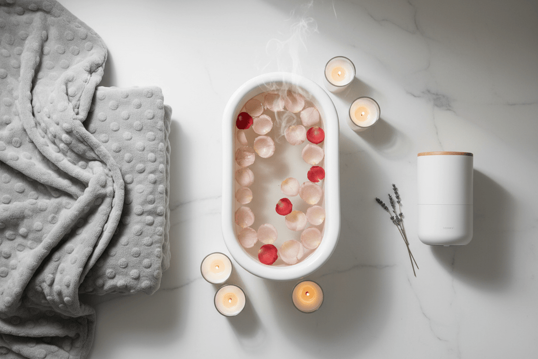 Weighted Blanket vs. Warm Bath vs. White Noise: Which Sleep Aid Actually Works - Bathwater & Beyond