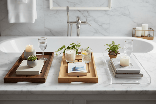 Wood vs. Bamboo vs. Acrylic: Choosing the Right Bath Tray Material - Bathwater & Beyond